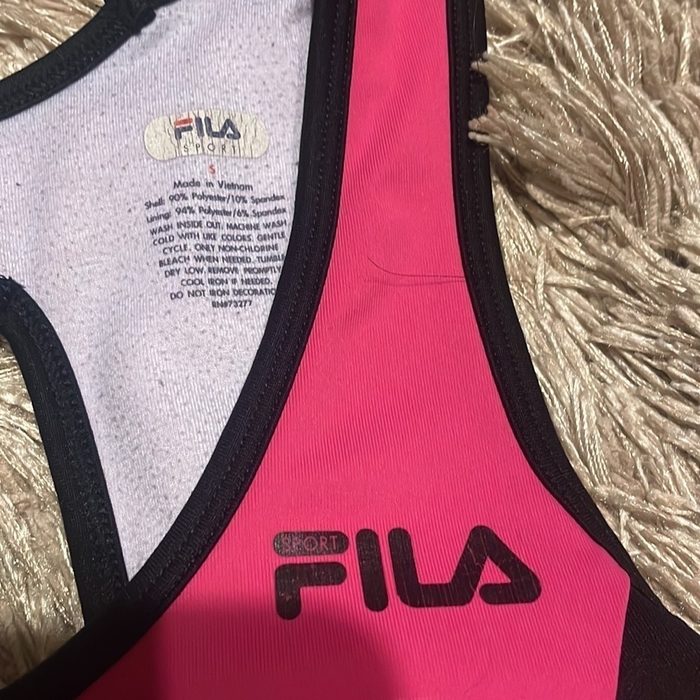 FILA Pink Fitted Tank Small - Picture 4 of 7